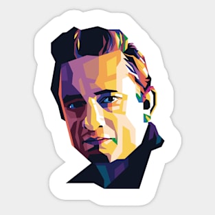 Johnny Cash Sticker